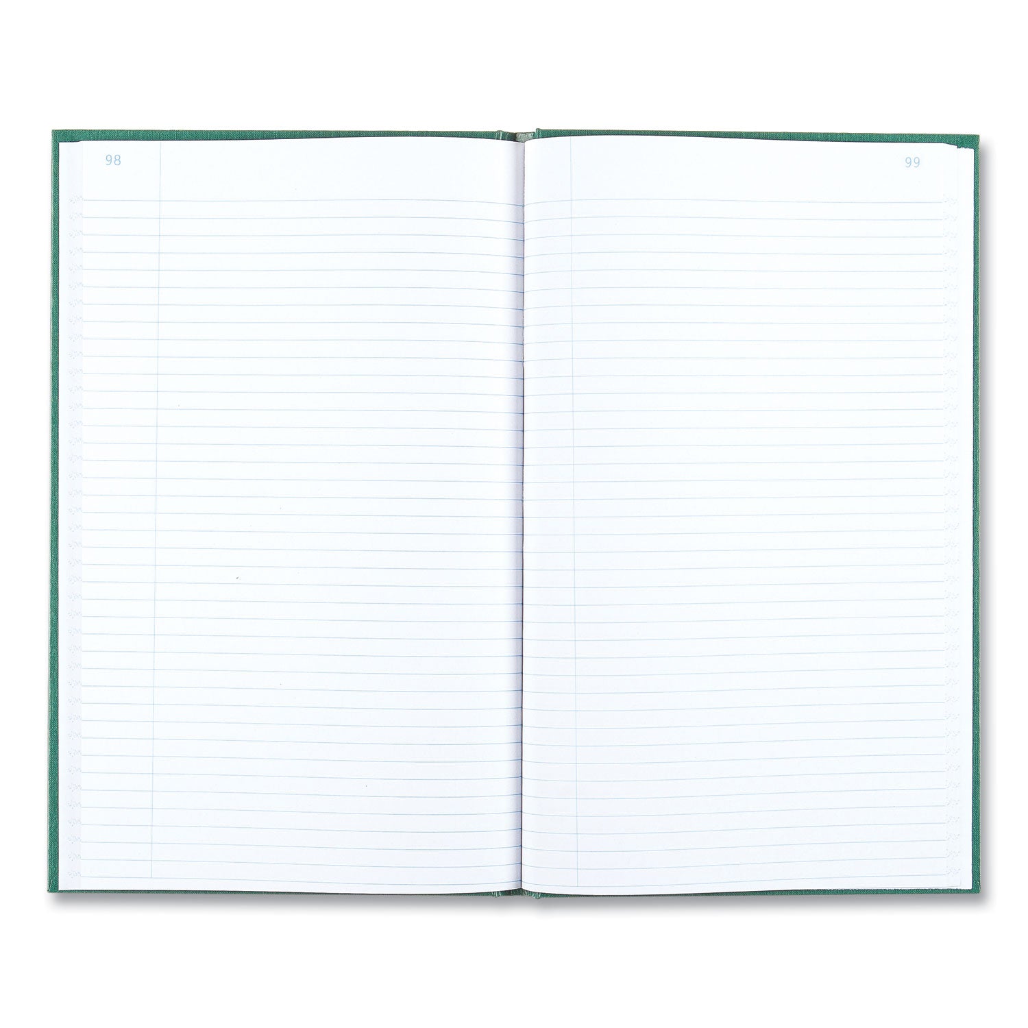 Emerald Series Account Book, Green Cover, 12.25 x 7.25 Sheets, 150 Sheets/Book