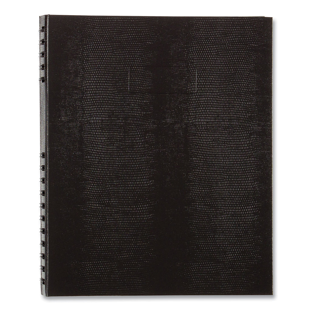 NotePro Undated Daily Planner, 10.75 x 8.5, Black Cover, Undated