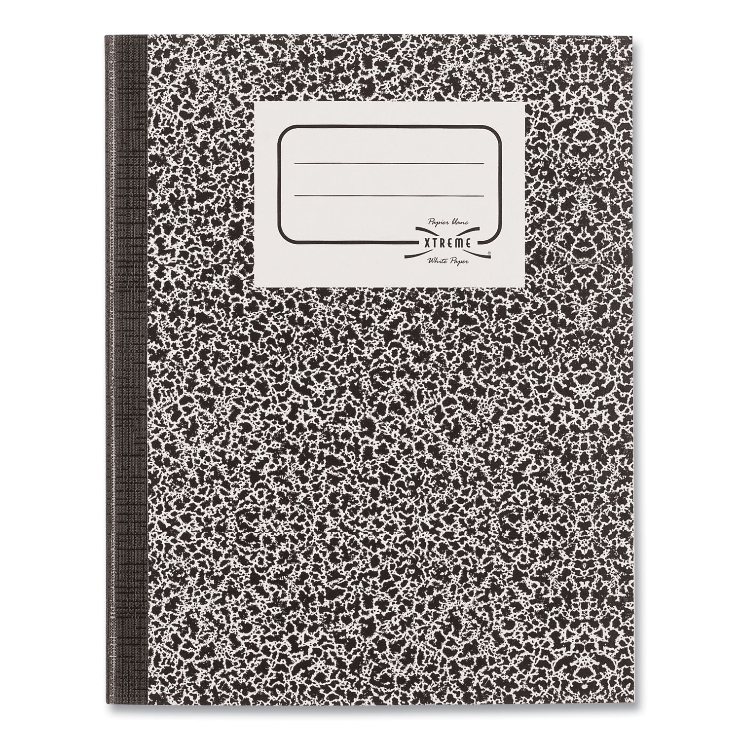 Composition Book, Wide/Legal Rule, Black Marble Cover, (80) 10 x 7.88 Sheets - 