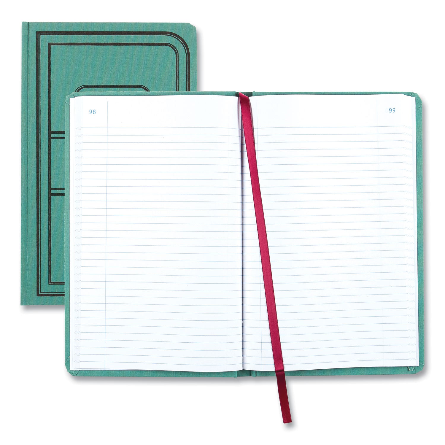 tuff-series-record-book-green-cover-12-x-75-sheets-500-sheets-book_reda66500r - 1