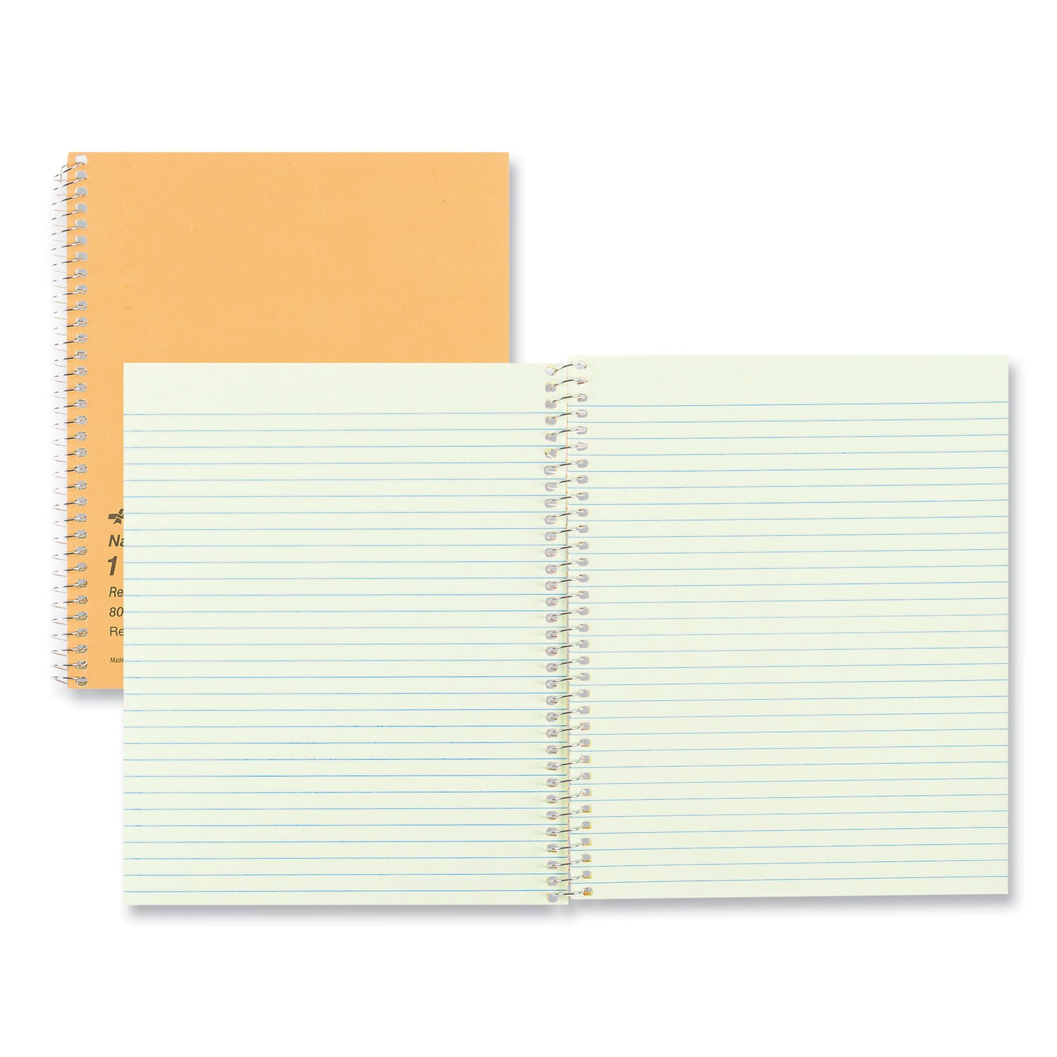 Single-Subject Wirebound Notebooks, Narrow Rule, Brown Paperboard Cover, (80) 8.25 x 6.88 Sheets - 