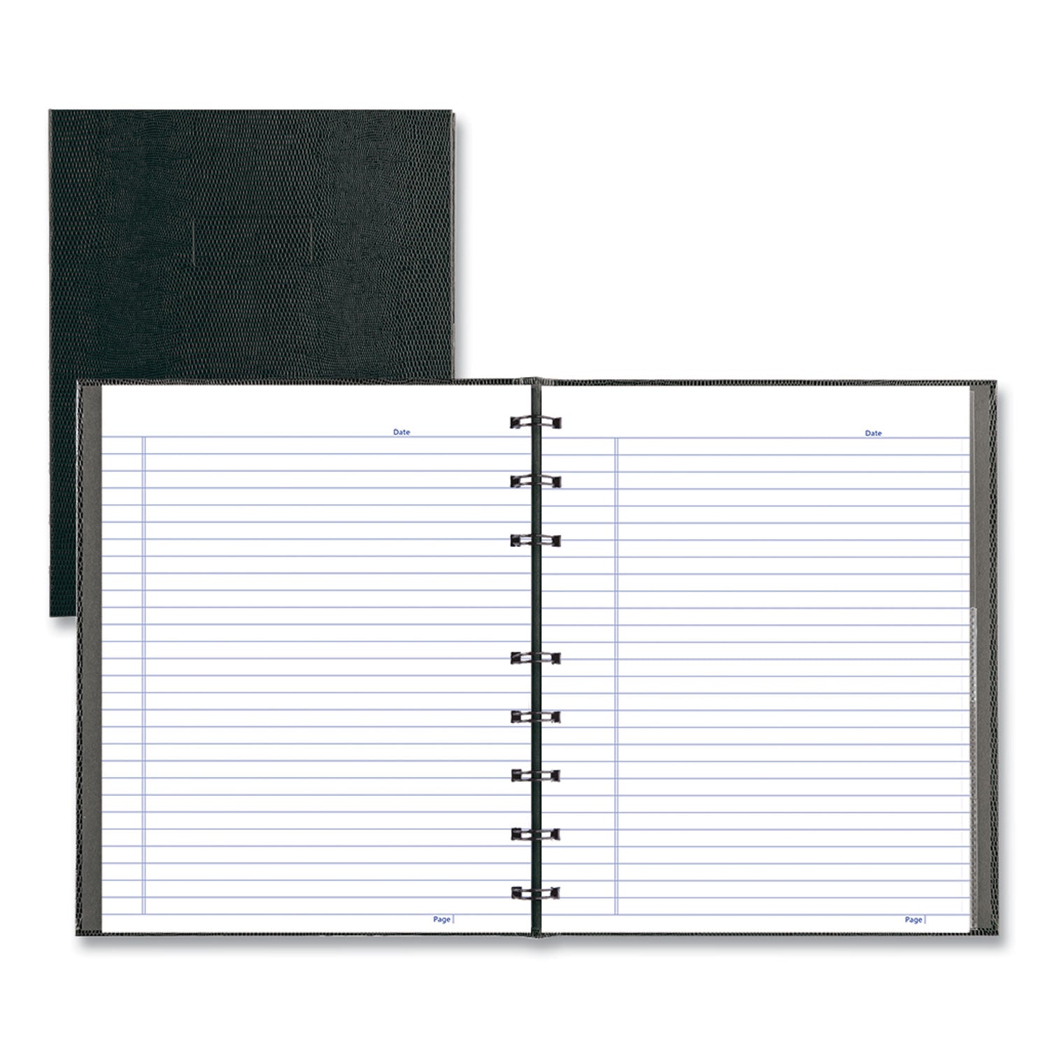 NotePro Notebook, 1-Subject, Narrow Rule, Black Cover, (75) 9.25 x 7.25 Sheets - 