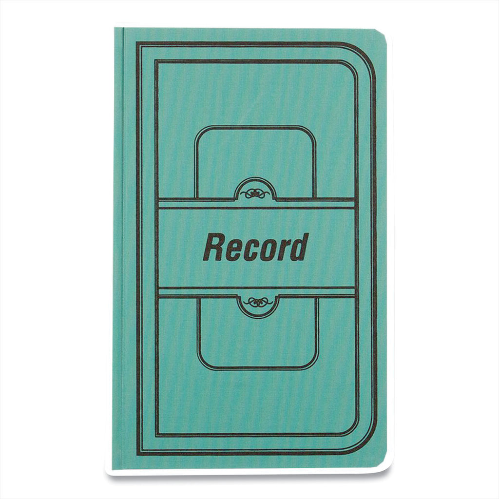 Tuff Series Record Book, Green Cover, 12 x 7.5 Sheets, 500 Sheets/Book