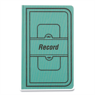 Tuff Series Record Book, Green Cover, 12 x 7.5 Sheets, 500 Sheets/Book