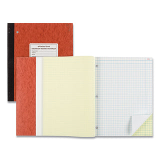 Duplicate Laboratory Notebooks, Stitched Binding, Quadrille Rule (4 sq/in), Brown Cover, (200) 11 x 9.25 Sheets