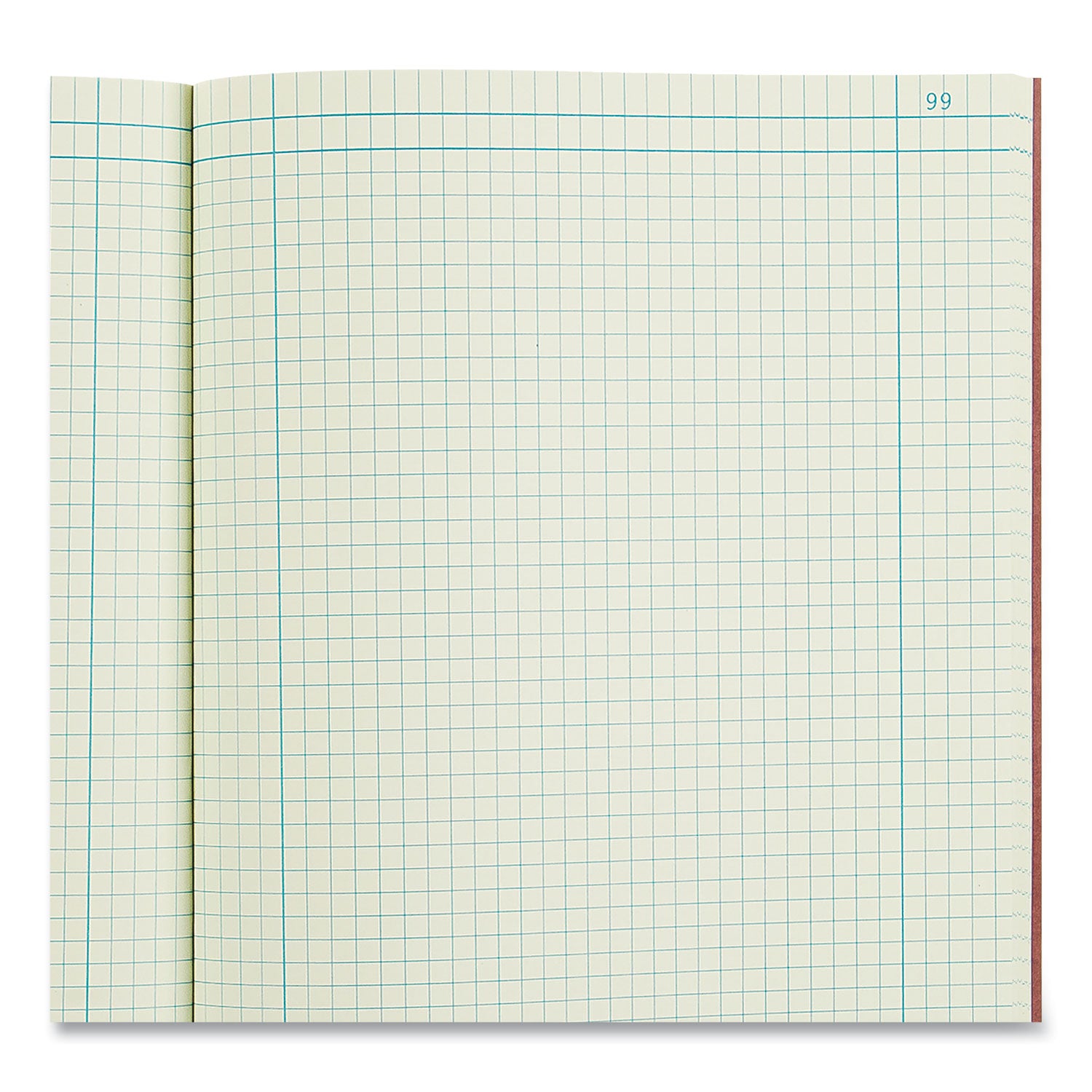 Computation Notebook, Quadrille Rule (4 sq/in), Brown Cover, (75) 11.75 x 9.25 Sheets