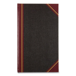 Texthide Record Book, 1-Subject, Medium/College Rule, Black/Burgundy Cover, (500) 14 x 8.5 Sheets