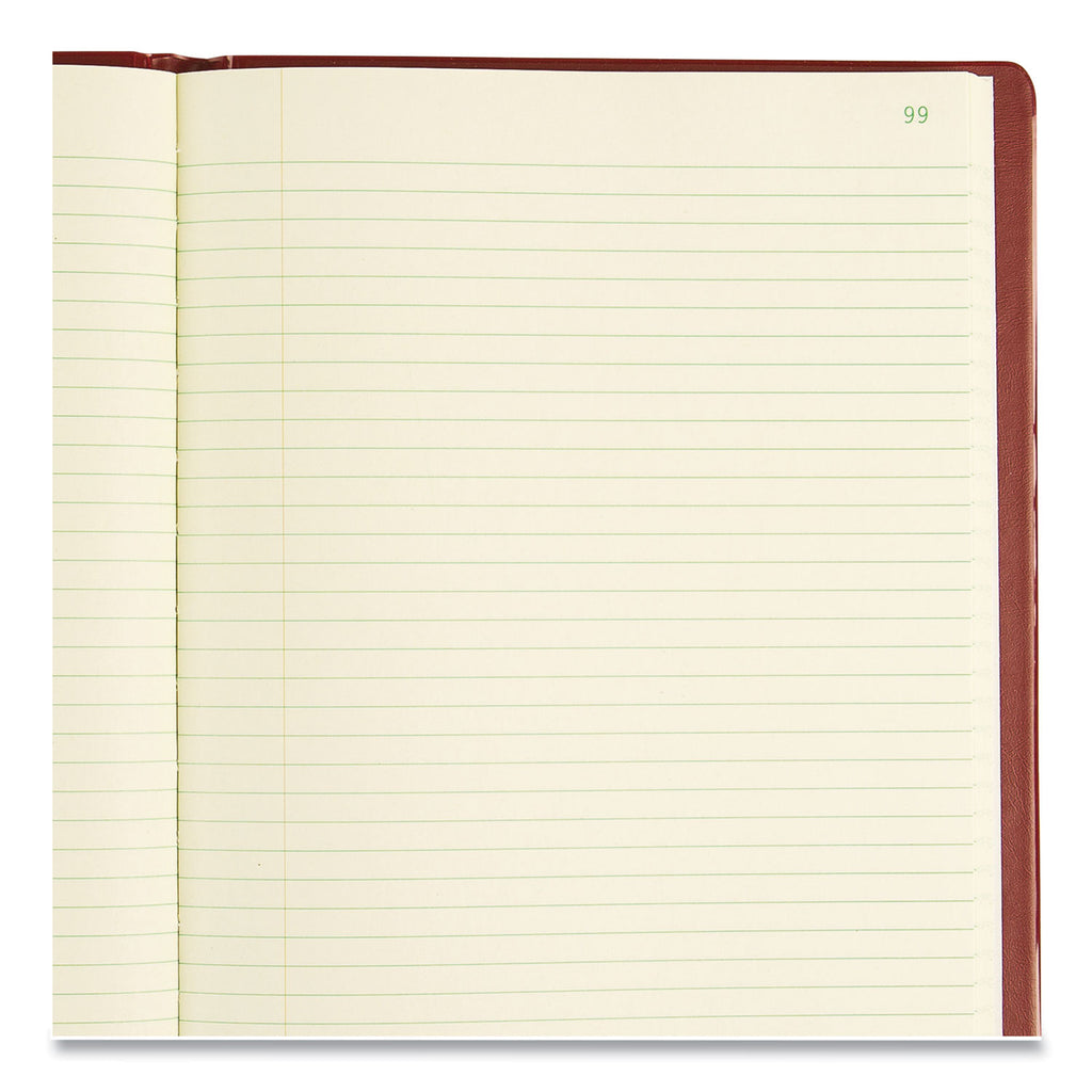 National Brand Red Vinyl Series Journal, 1-Subject, Medium/College Rule, Red Cover, (300) 10 x 7.75 Sheets