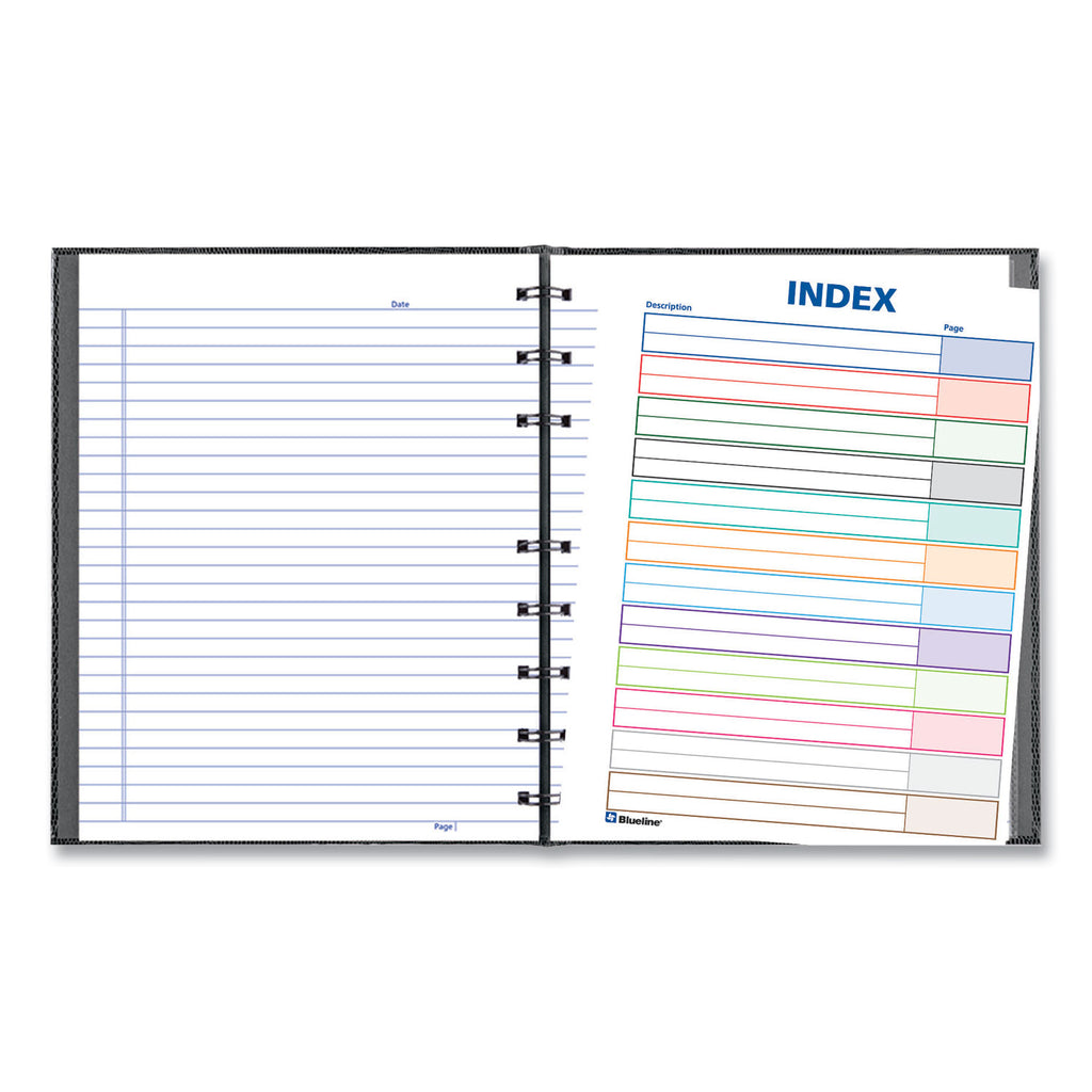 NotePro Notebook, 1-Subject, Narrow Rule, Black Cover, (75) 9.25 x 7.25 Sheets