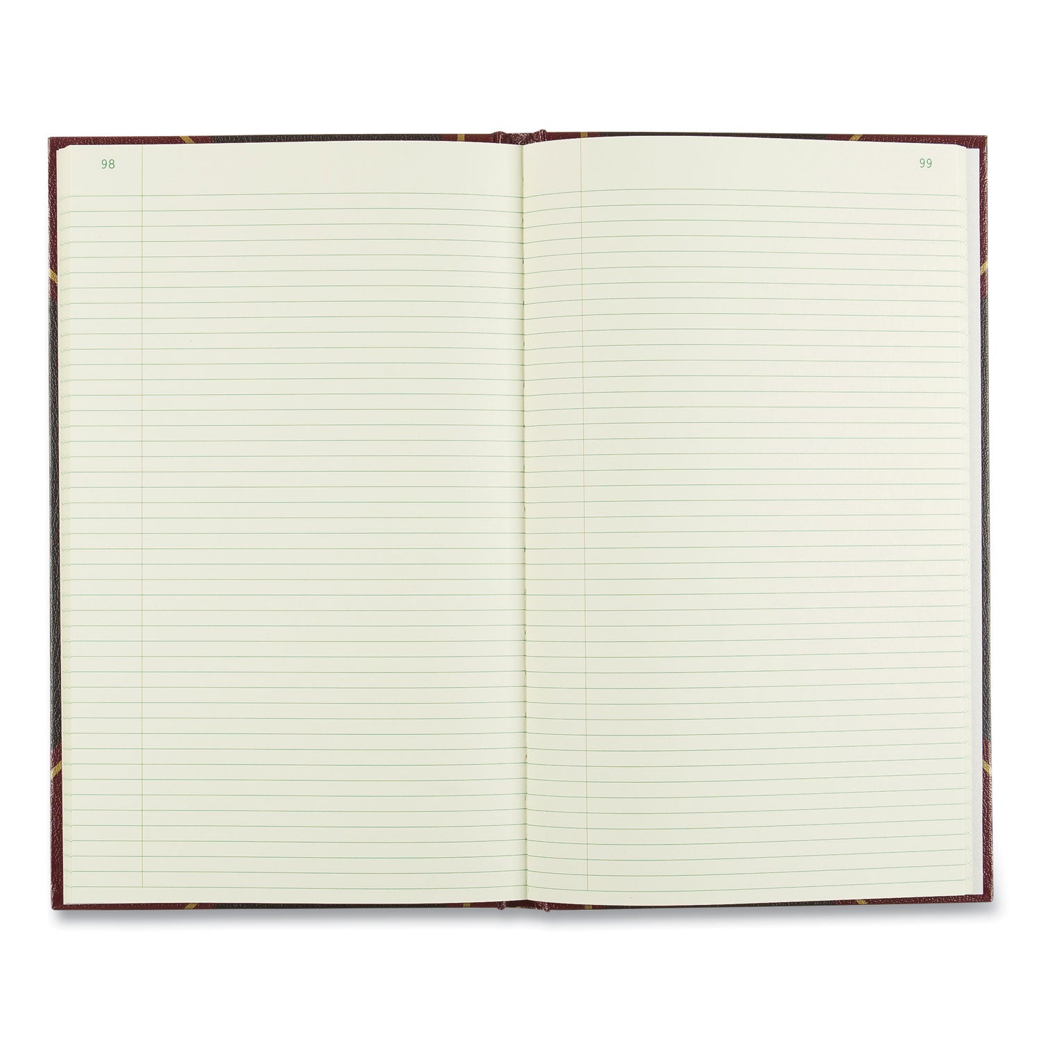 Texthide Record Book, 1-Subject, Medium/College Rule, Black/Burgundy Cover, (500) 14 x 8.5 Sheets