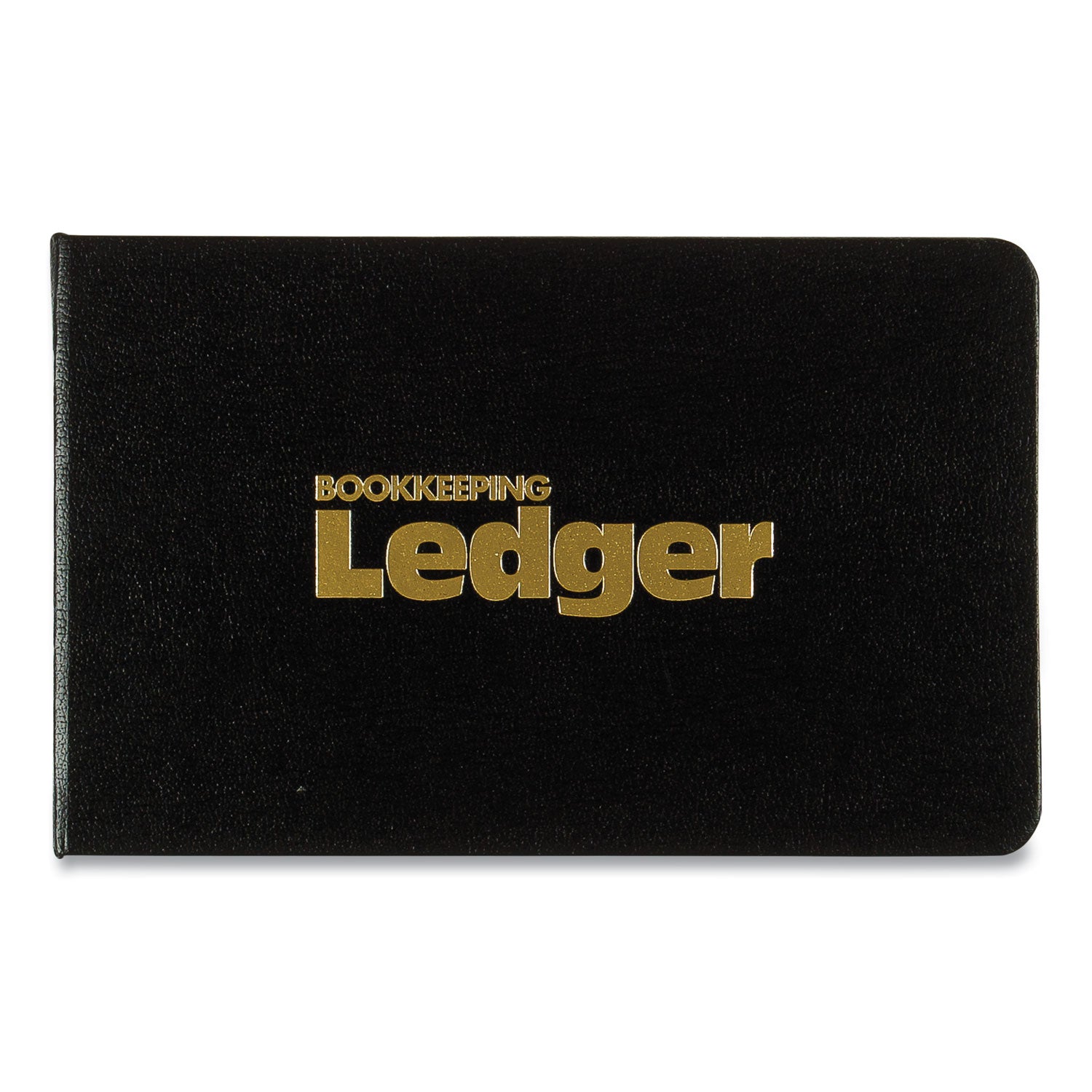 Four-Ring Ledger Binder Kit with A-Z Index, Black Cover, 8.5 x 5 Debit-Credit-Balance Sheets, 100 Sheets/Book - 