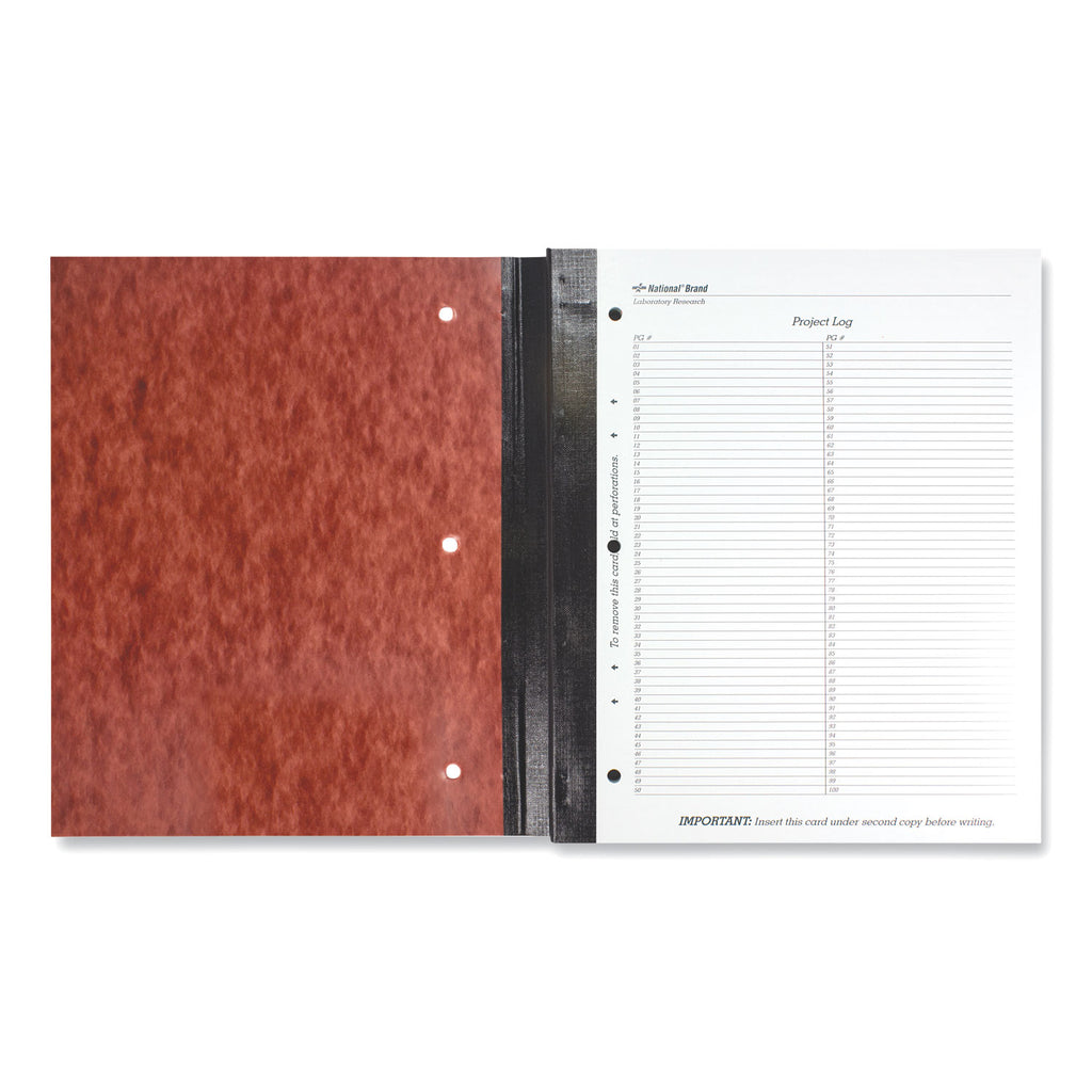 Duplicate Laboratory Notebooks, Stitched Binding, Quadrille Rule (4 sq/in), Brown Cover, (200) 11 x 9.25 Sheets