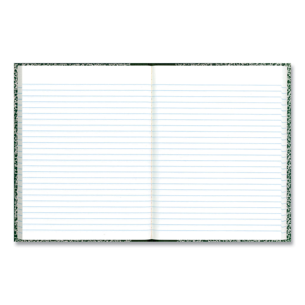 Lab Notebook, Wide/Legal Rule, Green Marble Cover, (96) 10.13 x 7.88 Sheets