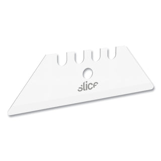 Slice Replacement Ceramic Utility Blades - 2.40" Length - Non-conductive, Non-magnetic, Rust Resistant, Reversible, Non-sparking - Zirconium Oxide - 2 / Pack - White