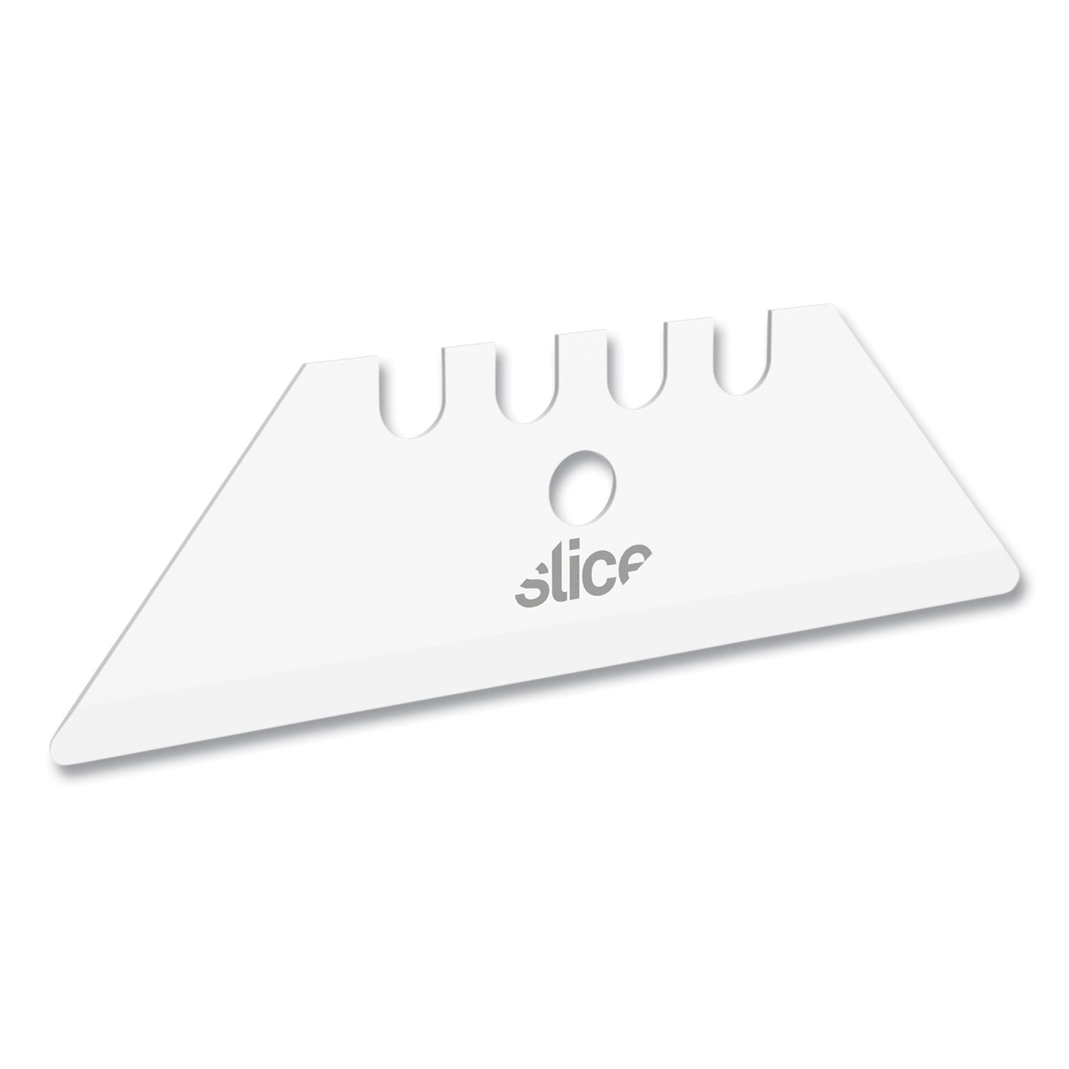 Slice Replacement Ceramic Utility Blades - 2.40" Length - Non-conductive, Non-magnetic, Rust Resistant, Reversible, Non-sparking - Zirconium Oxide - 2 / Pack - White