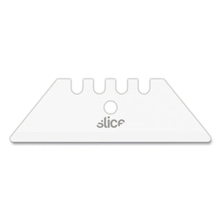 Slice Replacement Ceramic Utility Blades - 2.40" Length - Non-conductive, Non-magnetic, Rust Resistant, Reversible, Non-sparking - Zirconium Oxide - 2 / Pack - White