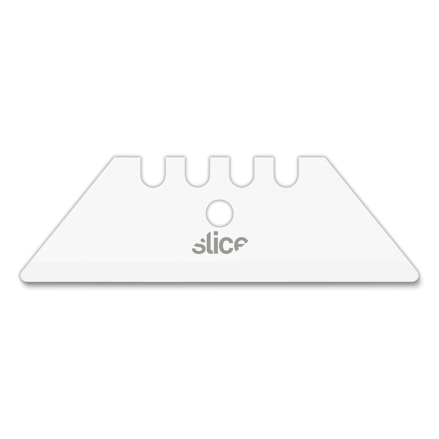 Slice Replacement Ceramic Utility Blades - 2.40" Length - Non-conductive, Non-magnetic, Rust Resistant, Reversible, Non-sparking - Zirconium Oxide - 2 / Pack - White