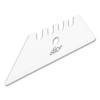 Slice Replacement Ceramic Utility Blades - 2.40" Length - Non-conductive, Non-magnetic, Rust Resistant, Reversible, Non-sparking - Zirconium Oxide - 2 / Pack - White