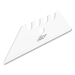 Slice Replacement Ceramic Utility Blades - 2.40" Length - Non-conductive, Non-magnetic, Rust Resistant, Reversible, Non-sparking - Zirconium Oxide - 2 / Pack - White