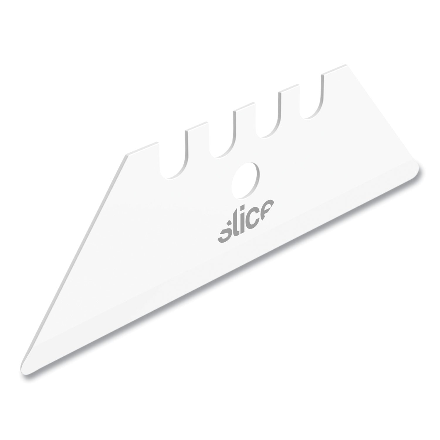 Slice Replacement Ceramic Utility Blades - 2.40" Length - Non-conductive, Non-magnetic, Rust Resistant, Reversible, Non-sparking - Zirconium Oxide - 2 / Pack - White