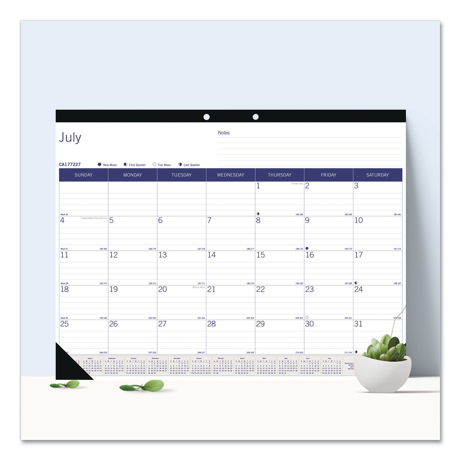 academic-monthly-desk-pad-calendar-22-x-17-white-blue-gray-sheets-black-binding-corners-13-month-july-july-2023-2024_redca177227 - 4