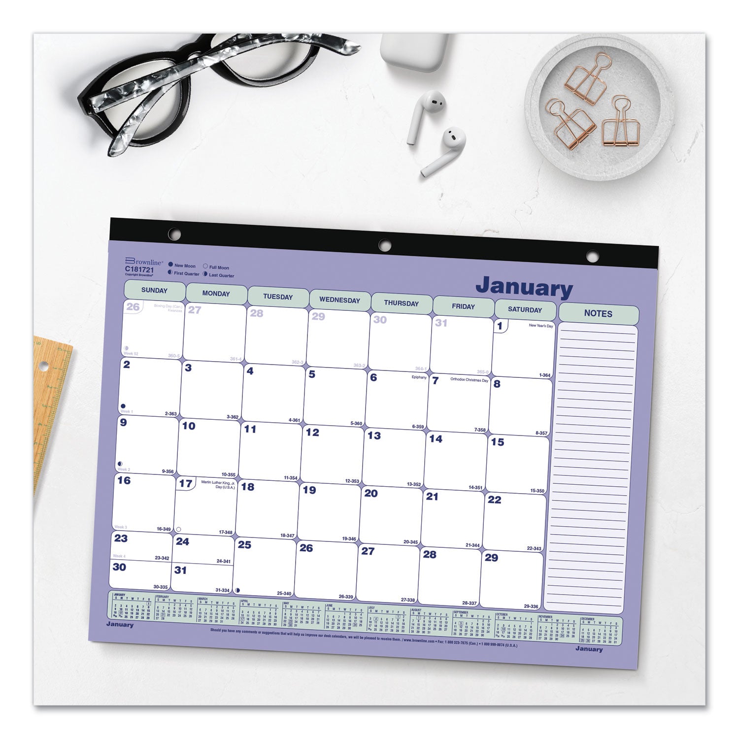 monthly-desk-pad-calendar-11-x-85-white-blue-green-sheets-black-binding-12-month-jan-to-dec-2024_redc181721 - 3