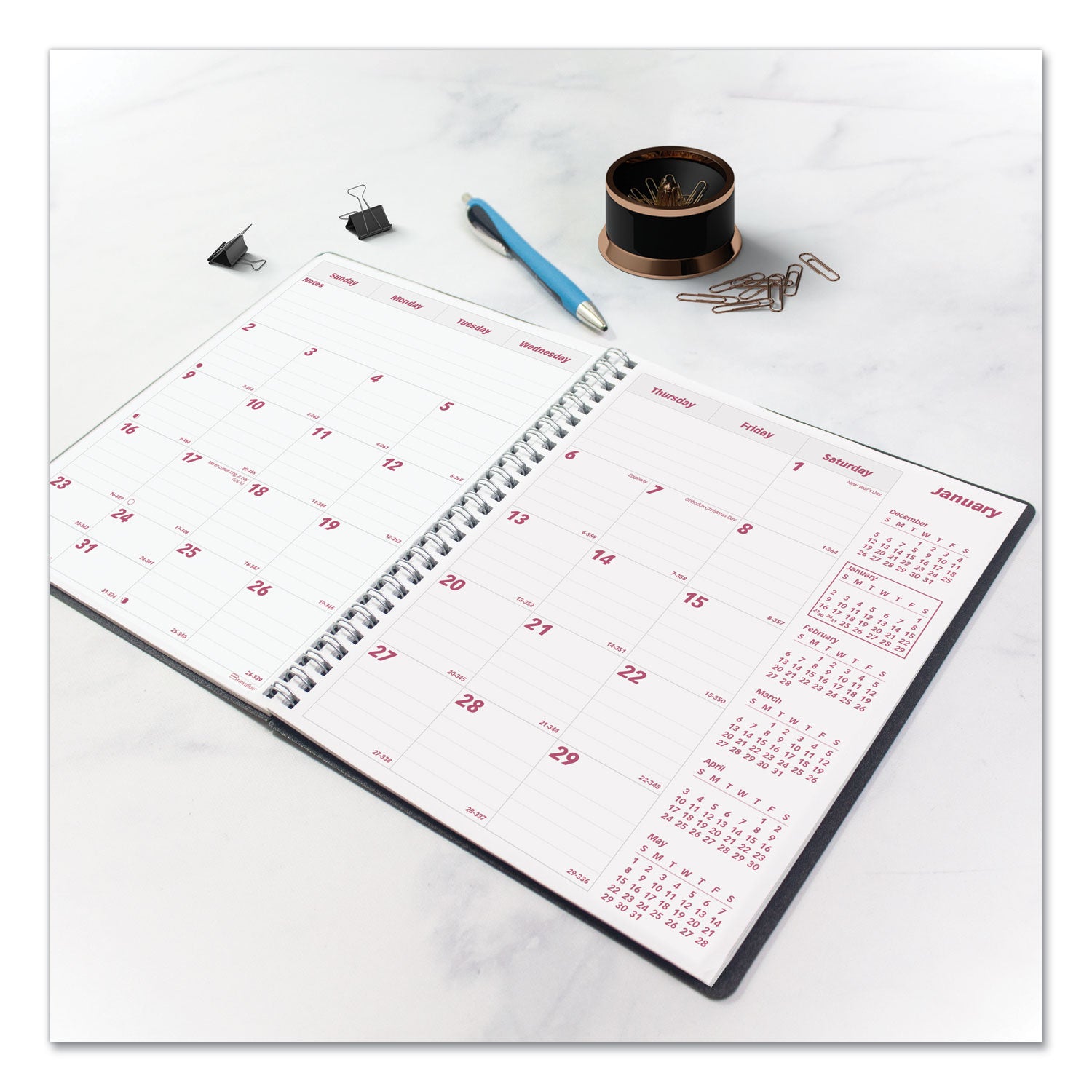 duraflex-14-month-planner-888-x-713-black-cover-14-month-dec-to-jan-2023-to-2025_redcb1200vblk - 4