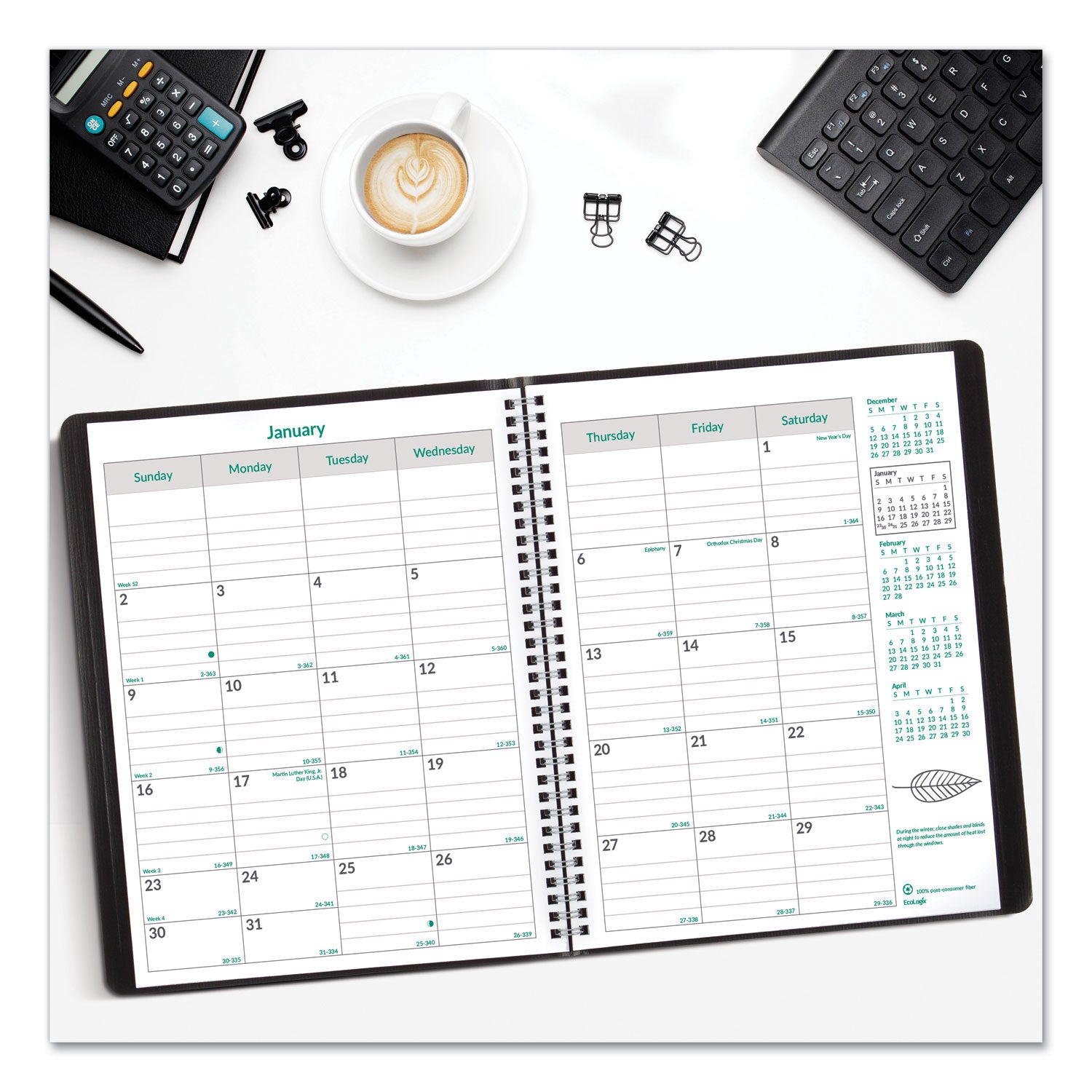 ecologix-recycled-monthly-planner-ecologix-artwork-11-x-85-black-cover-14-month-dec-to-jan-2023-to-2025_redcb435wblk - 4