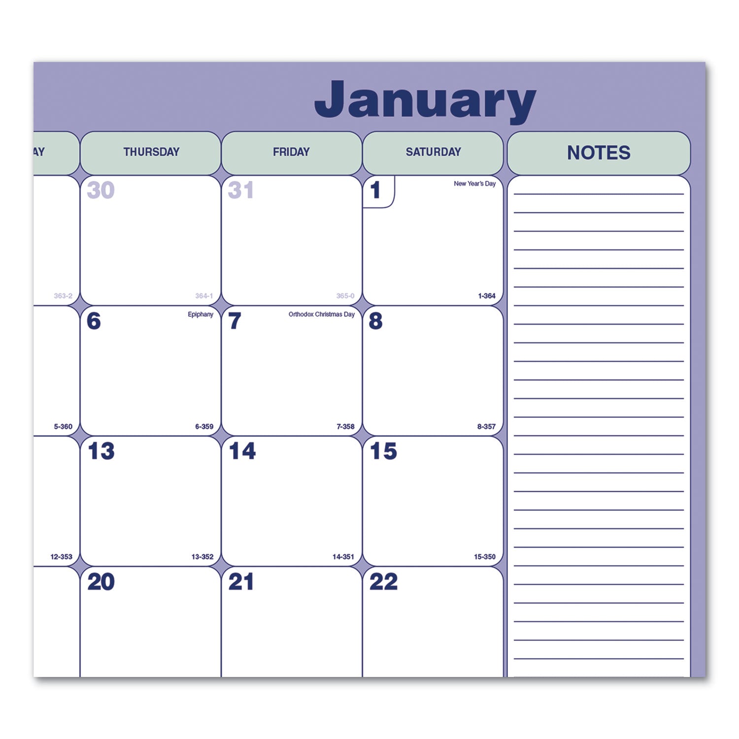 monthly-desk-pad-calendar-2125-x-16-white-blue-green-sheets-black-binding-black-corners-12-month-jan-to-dec-2024_redc181731 - 2