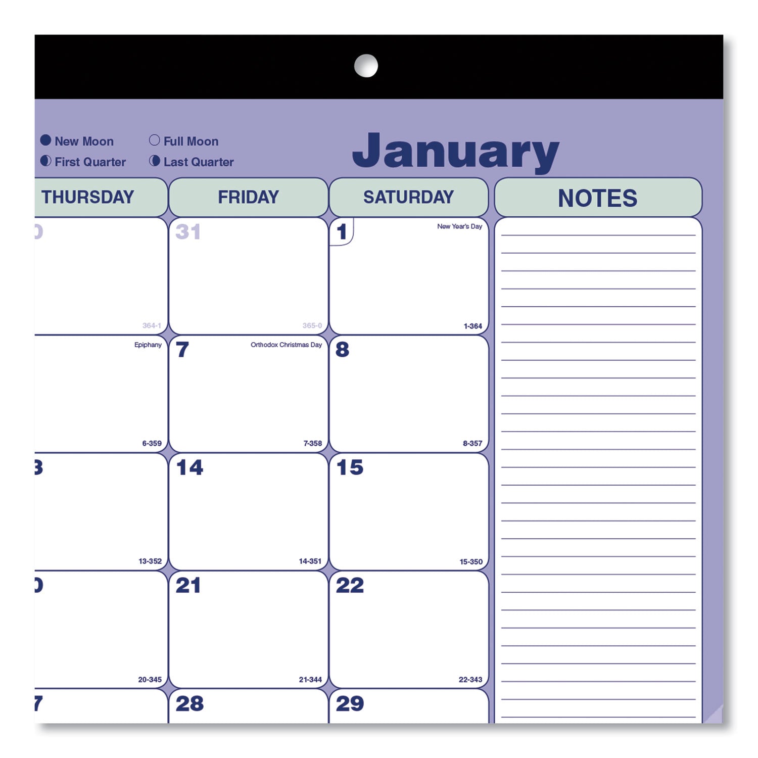 monthly-desk-pad-calendar-1775-x-1088-white-blue-green-sheets-black-binding-clear-corners-12-month-jan-to-dec-2024_redc181700 - 4