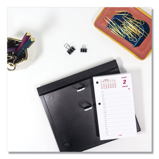 Daily Calendar Pad Refill, 6 x 3.5, White/Burgundy/Gray Sheets, 12-Month (Jan to Dec): 2024