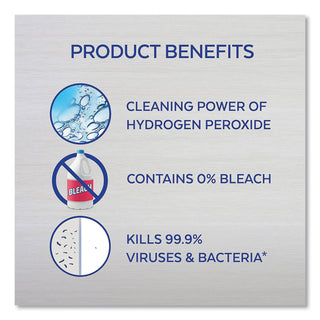 Bathroom Cleaner with Hydrogen Peroxide, Cool Spring Breeze, 22 oz Trigger Spray Bottle - 