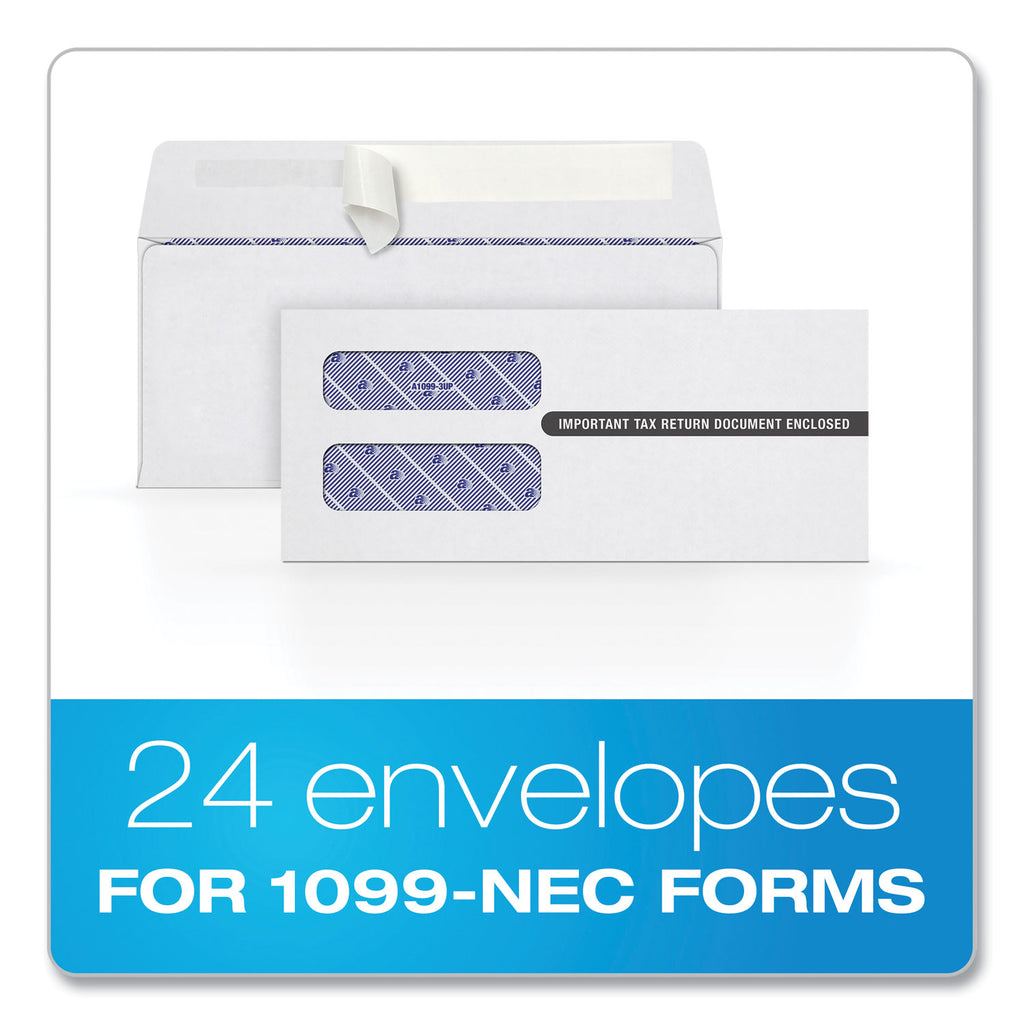1099-double-window-envelope-commercial-flap-self-adhesive-closure-375-x-875-white-24-pack_top2222ps3 - 2