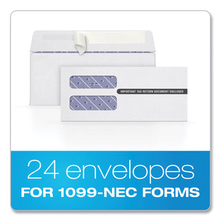 1099-double-window-envelope-commercial-flap-self-adhesive-closure-375-x-875-white-24-pack_top2222ps3 - 2