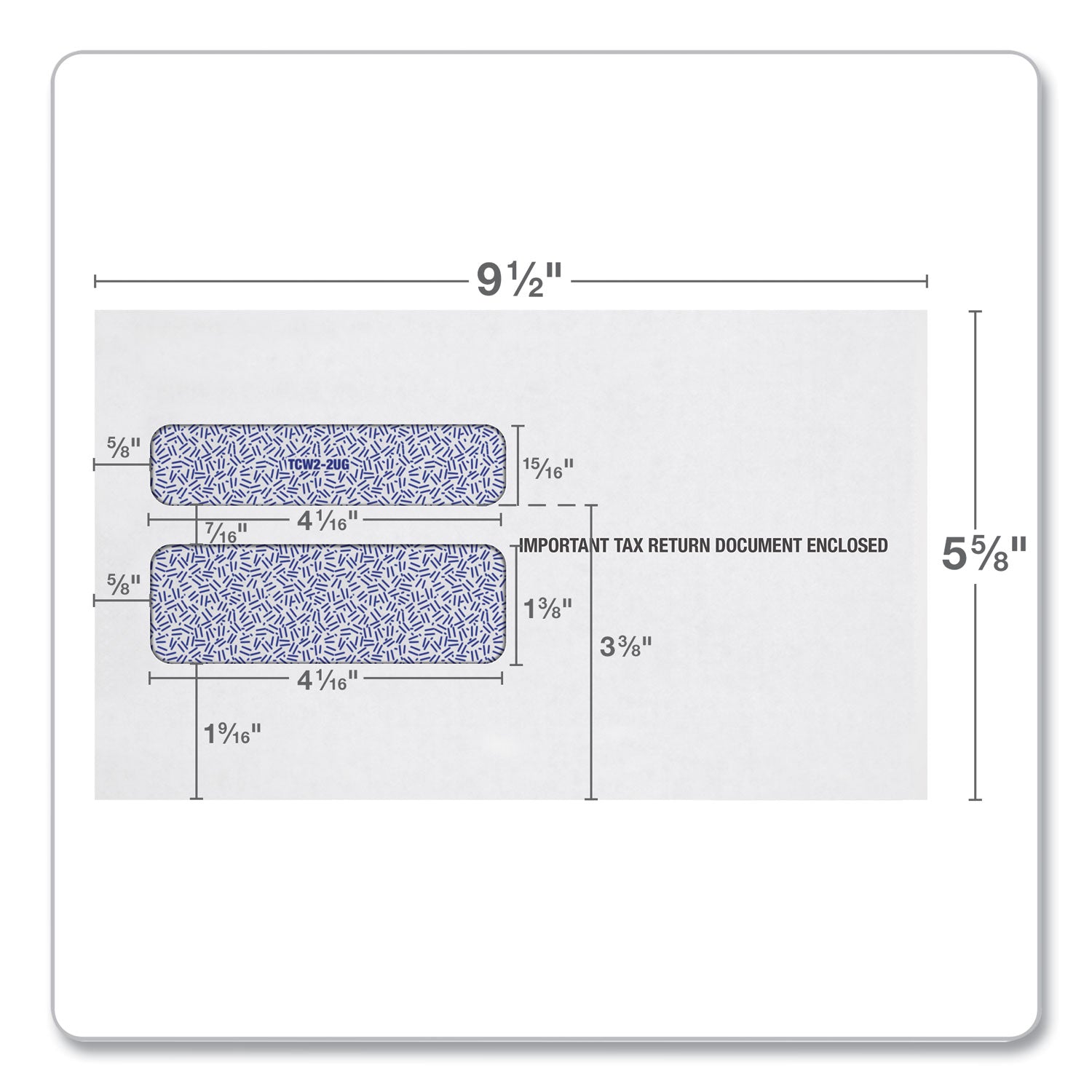 w-2-laser-double-window-envelope-commercial-flap-gummed-closure-563-x-9-white-24-pack_top2219c - 3