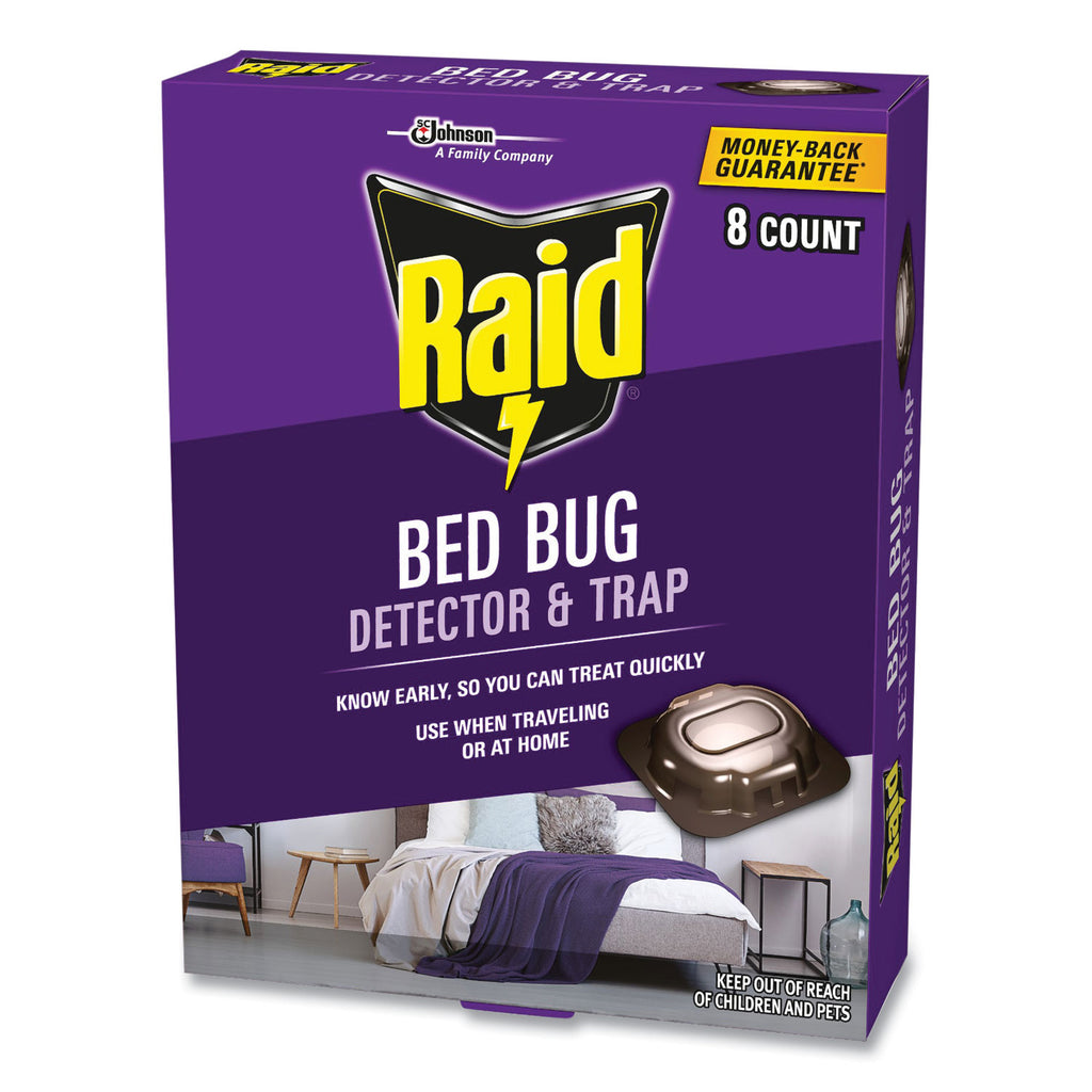 Bed Bug Detector and Trap, 0.19 lb Trap, 8 Traps/Box, 6/Carton