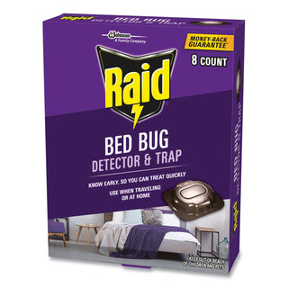 Bed Bug Detector and Trap, 0.19 lb Trap, 8 Traps/Box, 6/Carton
