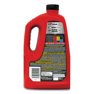 Max Gel Clog Remover, Bleach Scent, 80 oz Bottle, 6/Carton