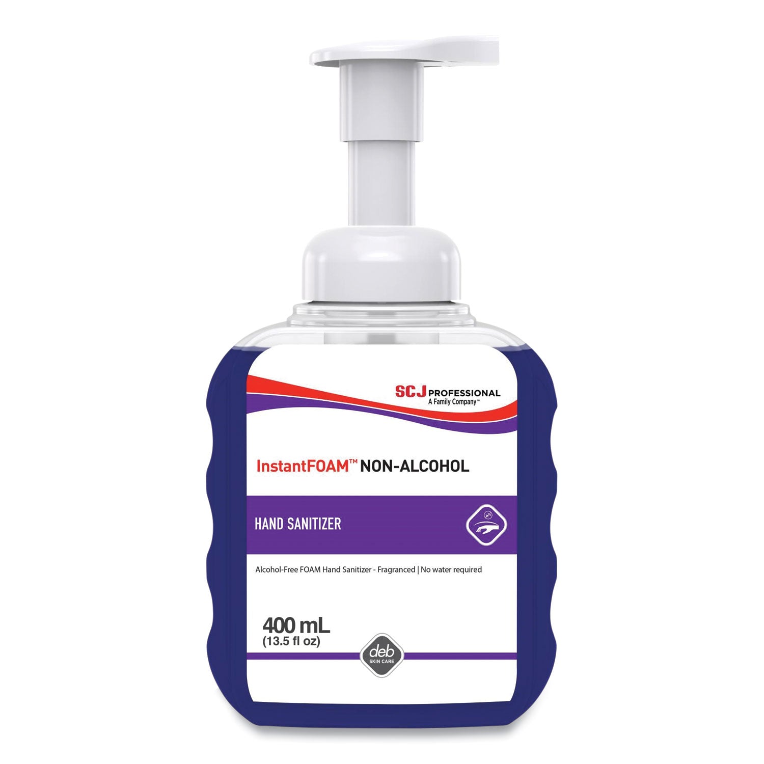 instantfoam-non-alcohol-hand-sanitizer-400-ml-pump-bottle-light-perfume-scent-12-carton_sjn56815 - 2