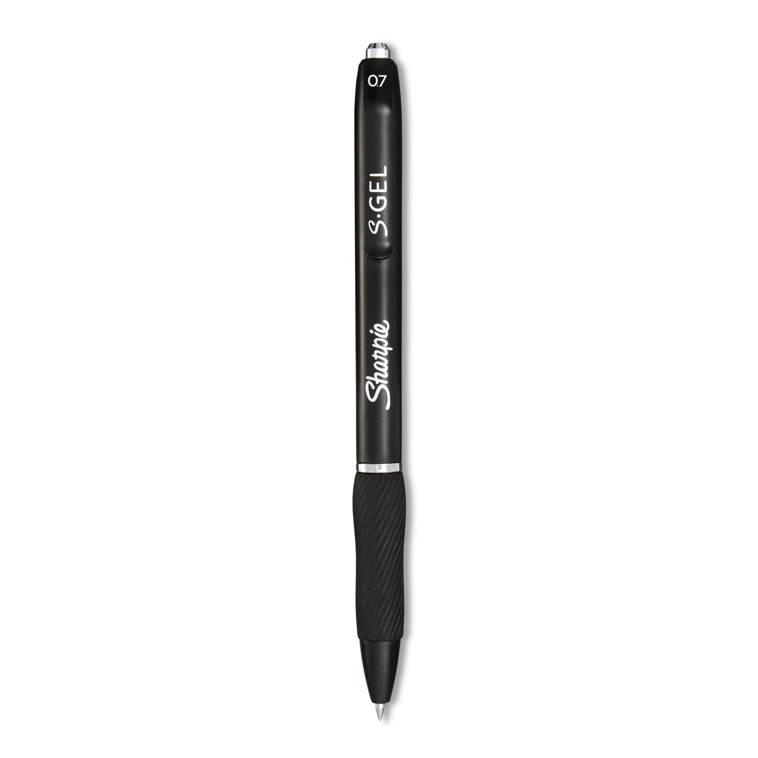 s-gel-high-performance-gel-pen-retractable-medium-07mm-black-ink-black-barrel-36-pack_san2096193 - 2