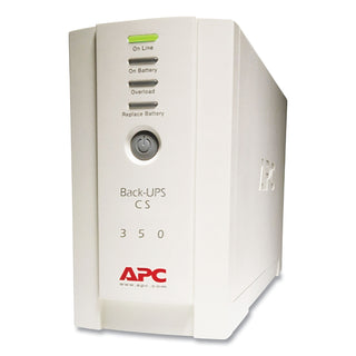 APC - Back-UPS CS Battery Backup System Six-Outlet 350 Volt-Amps, Sold as 1 EA