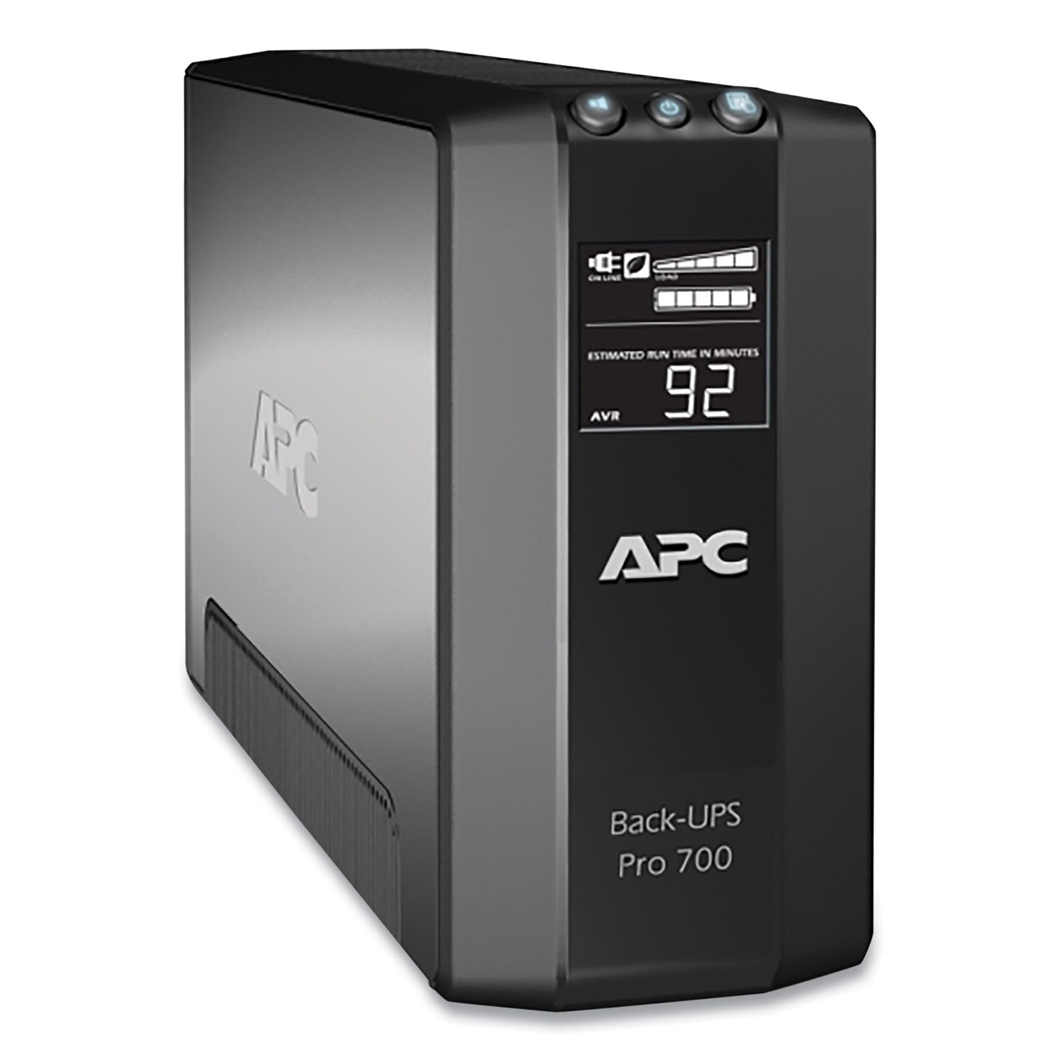 BR700G Back-UPS Pro 700 Battery Backup System, 6 Outlets, 700 VA, 355 J - 