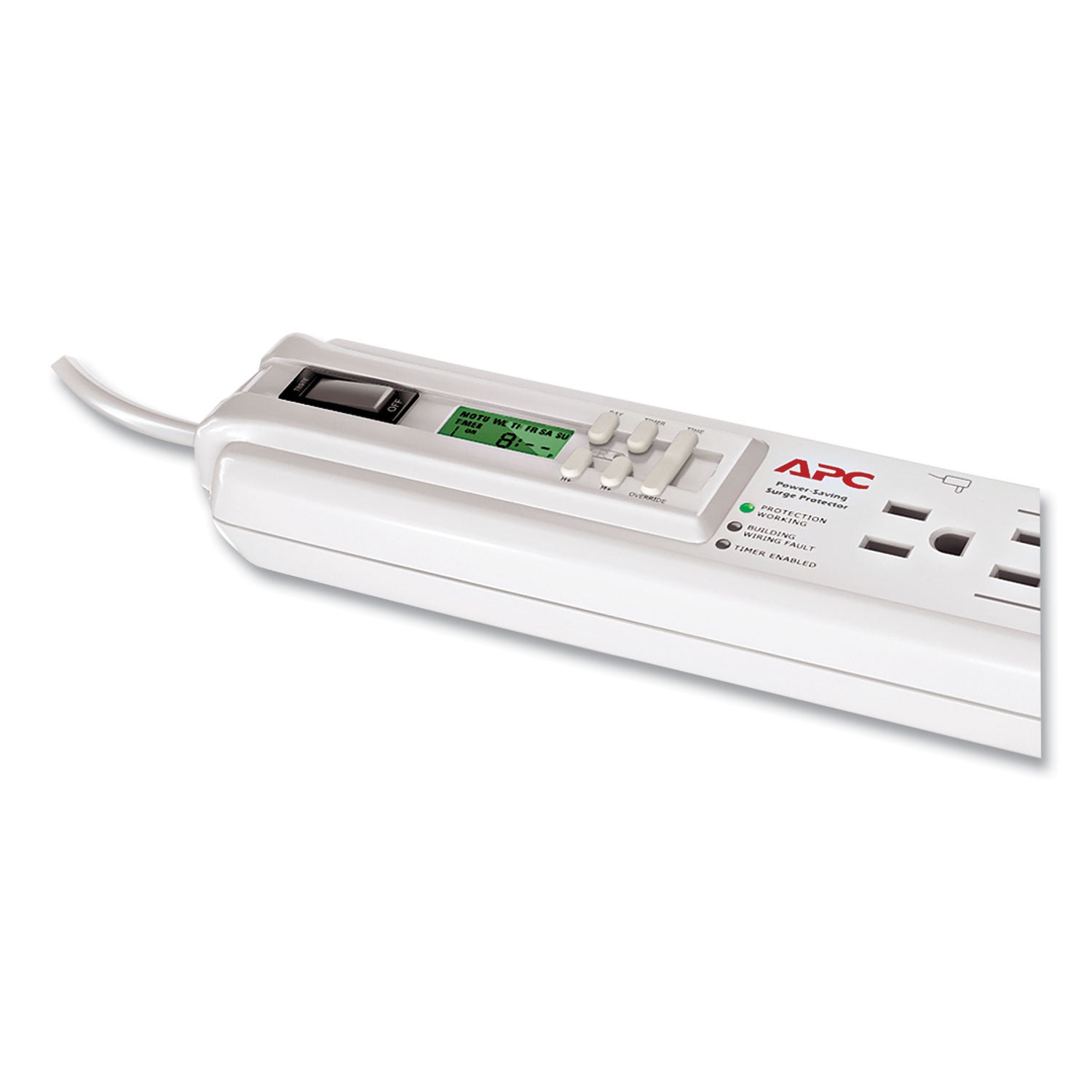 SurgeArrest Surge Protector, 6 AC Outlets, 3 ft, 1,020 J, White - 