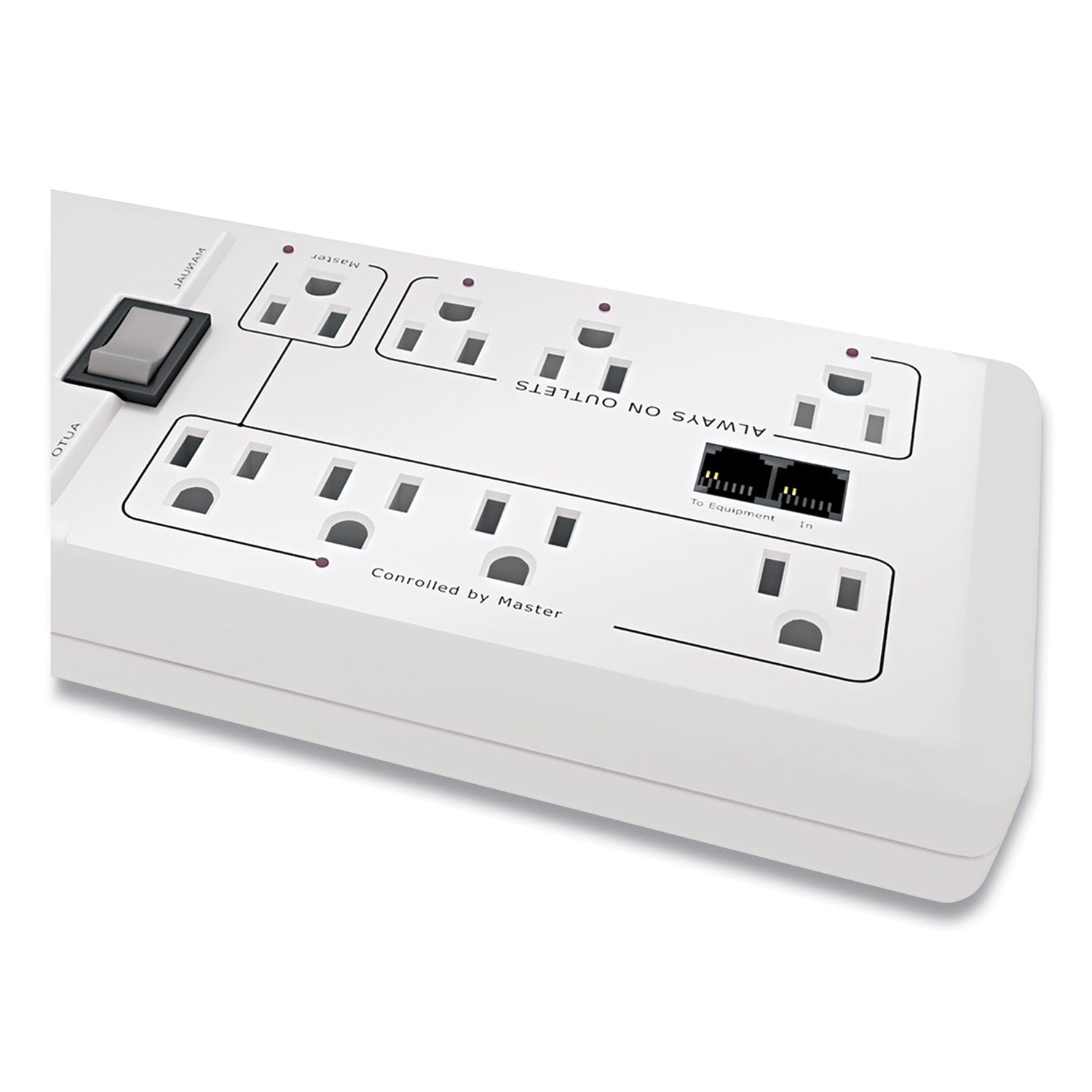 Home/Office SurgeArrest Protector, 8 AC Outlets, 6 ft Cord, 2,030 J, White - 