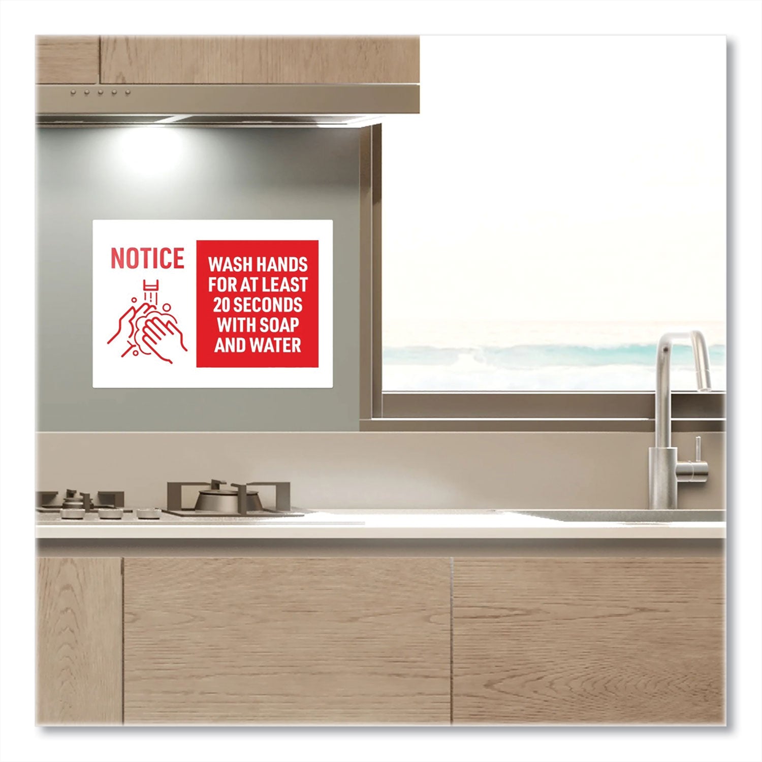 preprinted-surface-safe-wall-decals-10-x-7-wash-hands-for-at-least-20-seconds-white-red-face-red-graphics-5-pack_ave83175 - 6