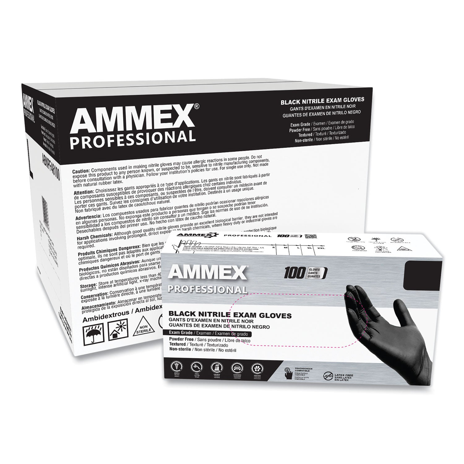 nitrile-exam-gloves-powder-free-3-mil-medium-black-100-box_axcabnpf44100 - 1