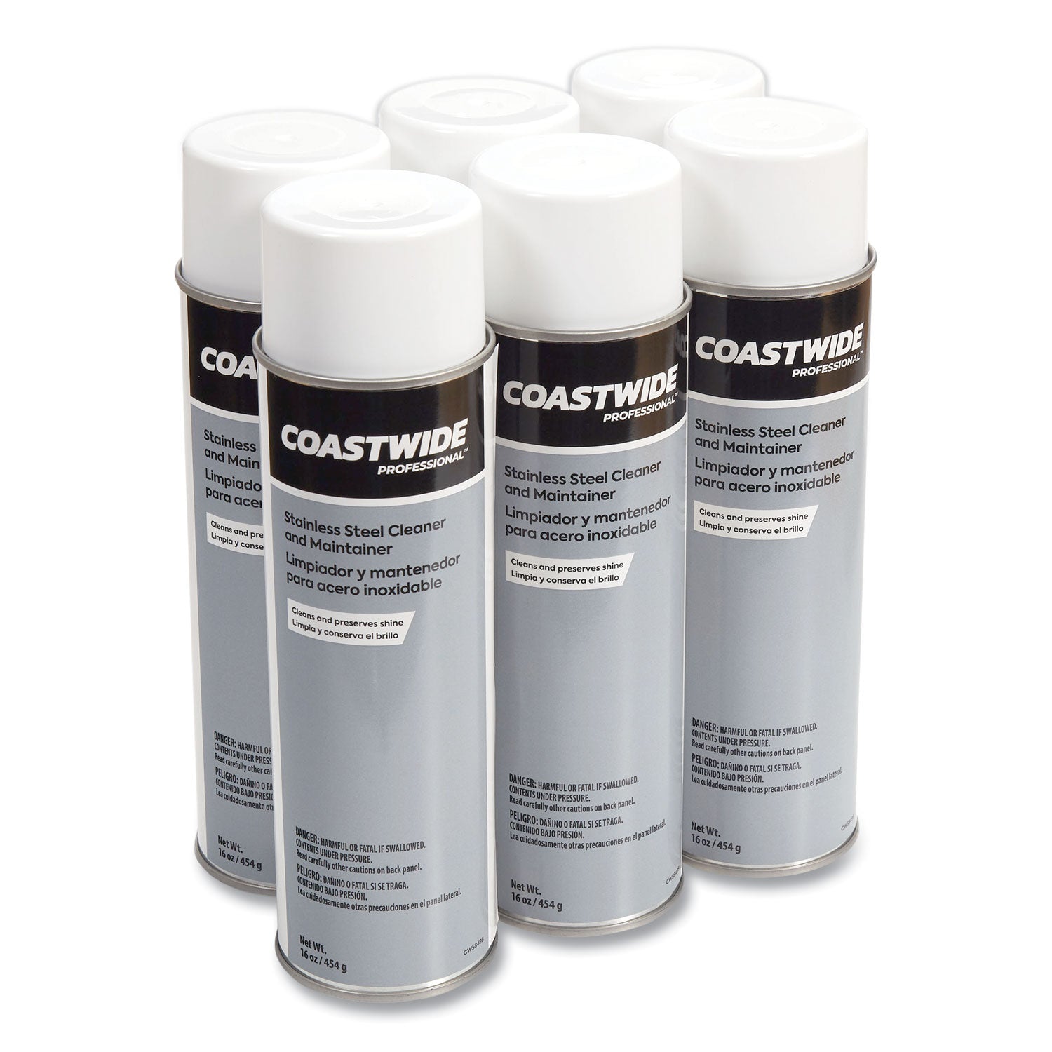 stainless-steel-cleaner-and-maintainer-fresh-and-clean-16-oz-aerosol-spray-6-carton_cwz58498a50877 - 1