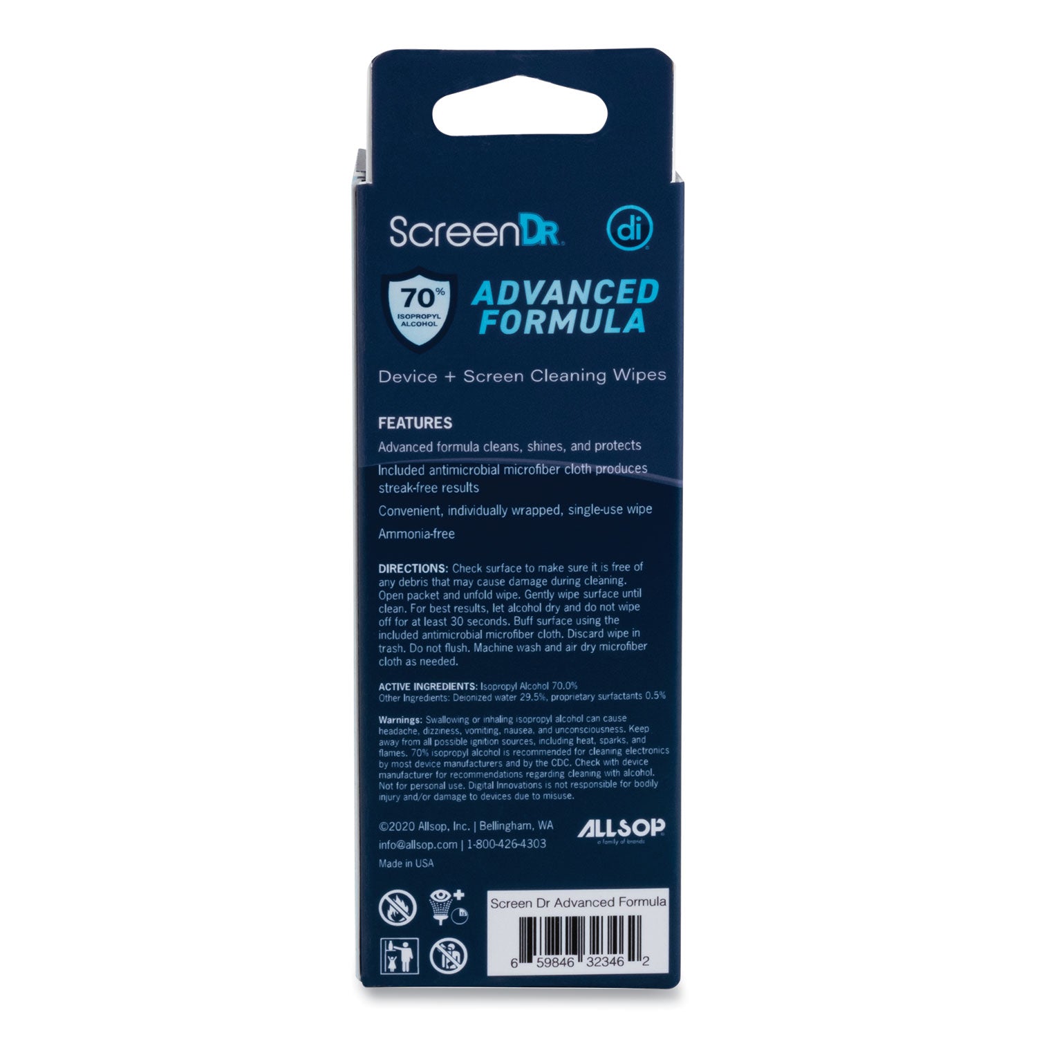 screendr-device-and-screen-cleaning-wipes-includes-30-individually-wrapped-wipes-and-8-microfiber-cloth-6-x-5-white_dgv32346 - 4