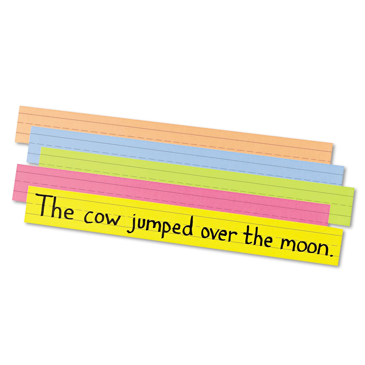 Sentence Strips, 24 x 3, Assorted Bright Colors, 100/Pack - 