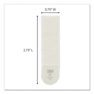Picture Hanging Strips, Removable, Holds Up to 3 lbs per Pair, Medium, 0.63 x 2.75, White, 22 Pairs/Pack